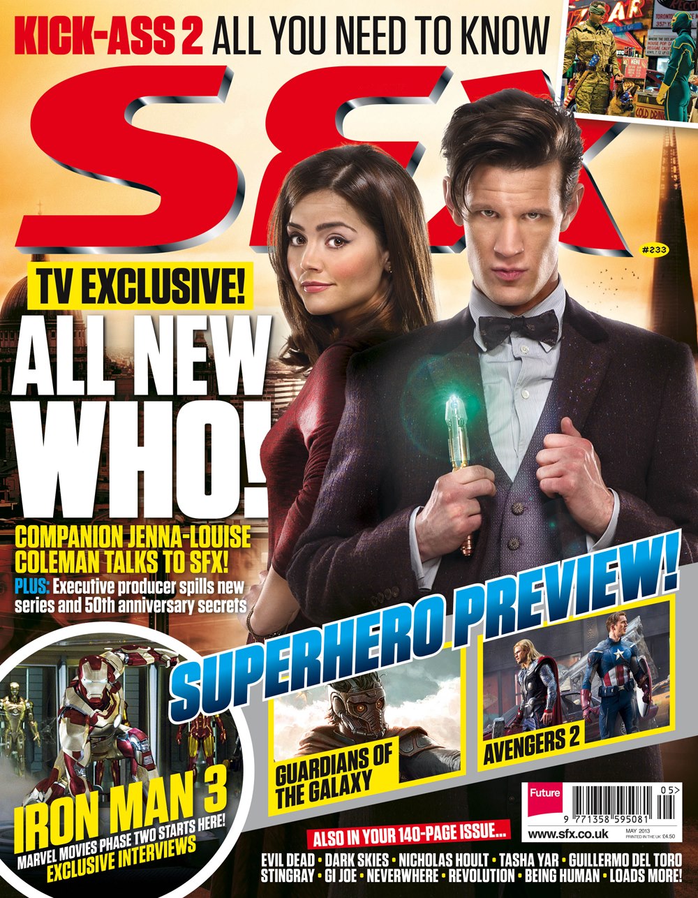 the Doctor and Clara on the cover of the May edition of SFX magazine